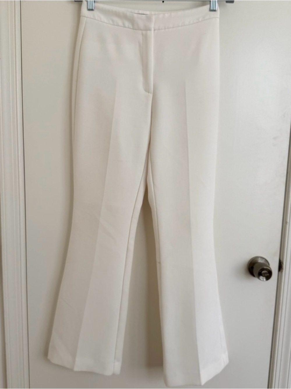 Women's ZARA White Flare Pants
